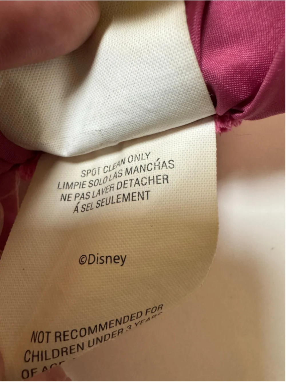 Vintage Disney Princess Aurora Accent Pillow Pink & Yellow 12” x 12”